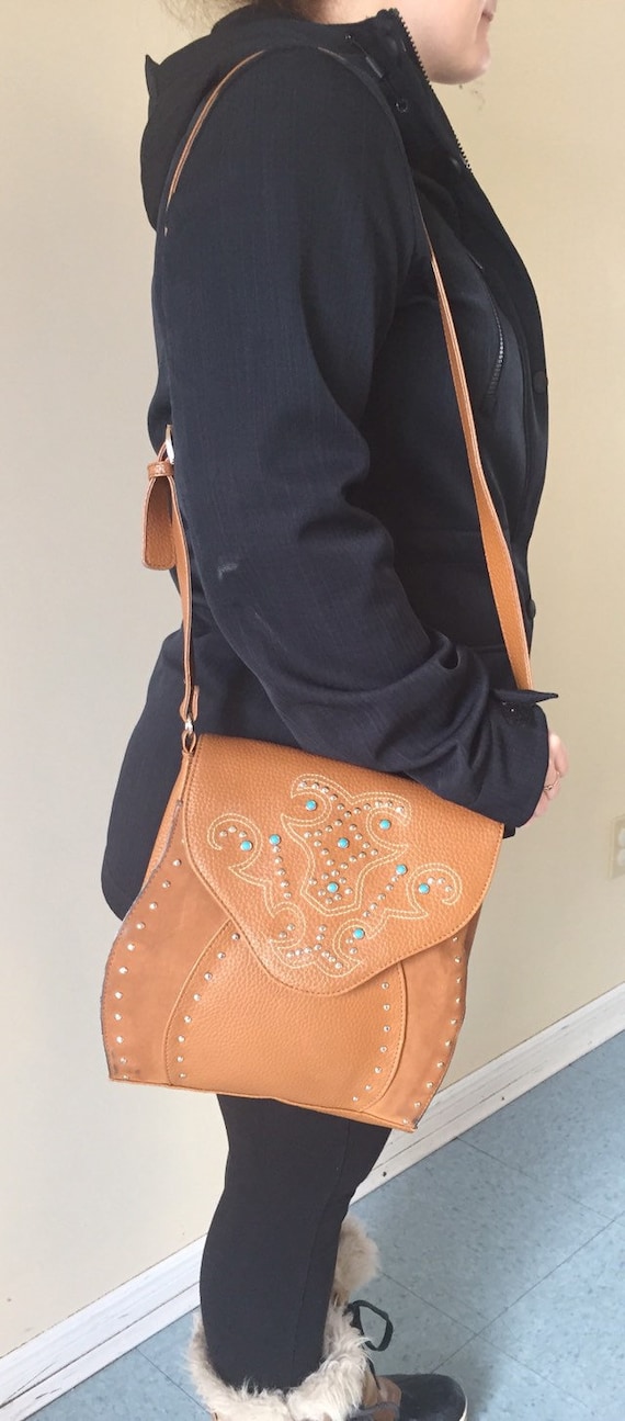 Western Saddle Bag | Vegan Purse | Mexican Shoulde