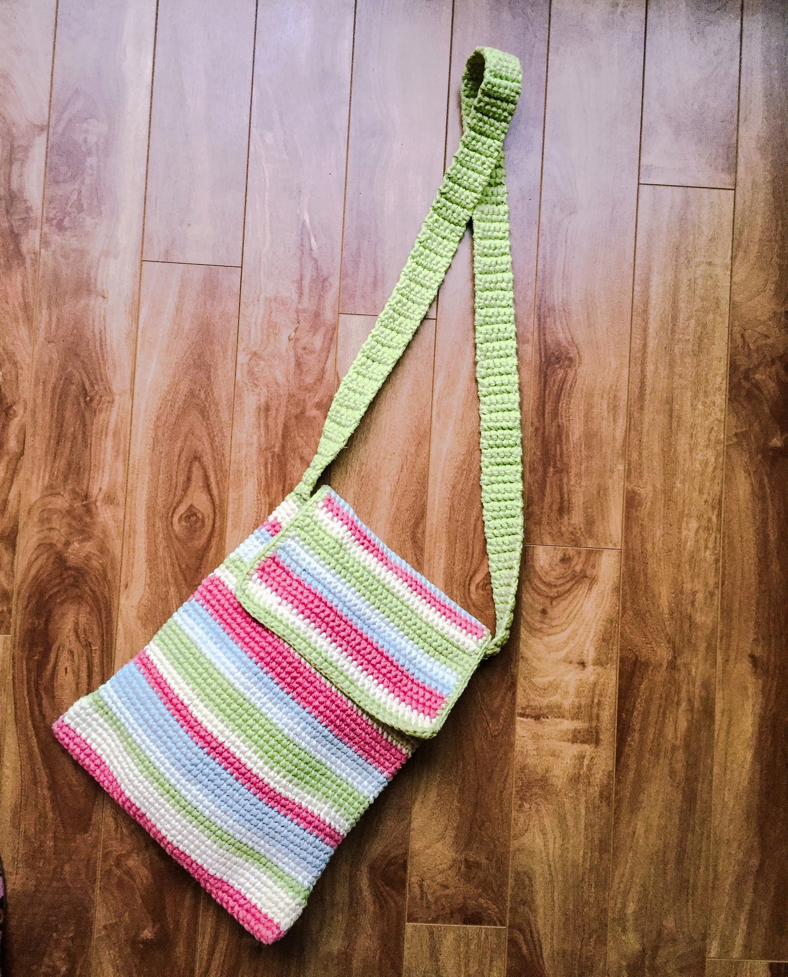 Crochet Messenger Bag Macrame Purse Macrame Crossbody Bag | Etsy