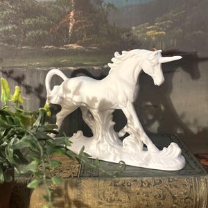 Porcelain Unicorn Figurine - Etsy