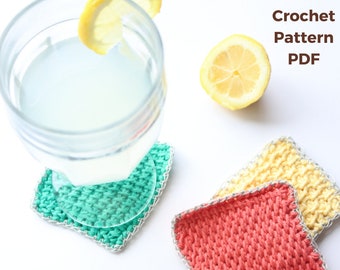 Tunisian crochet pattern pdf, crochet for home, crochet coaster pattern, crochet kitchen, coaster pattern,home decor pattern,crochet coaster