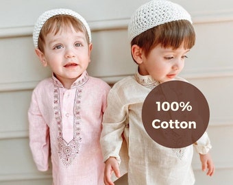 READY TO SHIP 100% Cotton Prayer Hat - Islam Skull Cap - kids kufi - Namaaz Hat - Ramadan Gifts for Kids - Eid Gifts for Kids - baby kufi