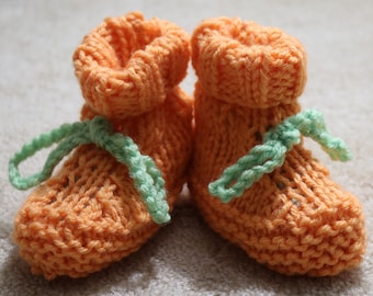 Baby Booties, Baby Pumpkin Booties, Fall baby shower, Baby Pumpkin, Baby Pumpkin Outfit, Thanksgiving Baby booties, Thanksgiving Babywear