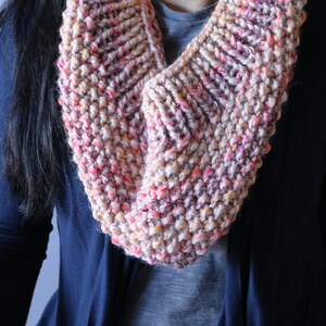 Wool Infinity Cowl Scarf, Scarf lover gift, Rainbow Chunky Cowl, Cowl, Multicolor Cowl, Winter Cowl, Neck Warmer, Neck Wrap, Scarf