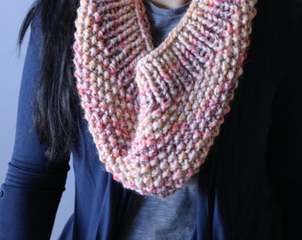 Wool Infinity Cowl Scarf, Scarf lover gift, Rainbow Chunky Cowl, Cowl, Multicolor Cowl, Winter Cowl, Neck Warmer, Neck Wrap, Scarf