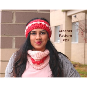 Tunisian Crochet Ear Warmer Pattern: Chunky Wool Headband (PDF Pattern)