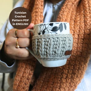 CROCHET Mug Cozy PATTERN, Quick Crochet Projects, Coffee Mug Cozy, Beginner-Friendly Instant Download PDF, crochet mug warmers