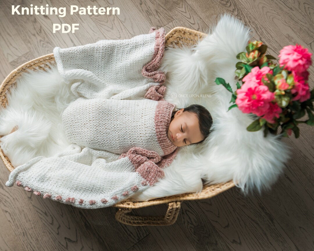 Easy Knitting Pattern, Baby Knit Pattern, Baby Wrap Pattern, Knit Wrap