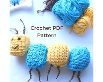 Caterpillar pattern, crochet bug, Crochet caterpillar, Amigurumi pattern, amigurumi patterns, crochet pattern, crochet toy patterns