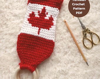 Crochet towel topper pattern, crochet towel holder, crochet pattern, crochet tutorial, towel topper, modern kitchen, modern crochet