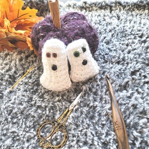 Crochet ghost pattern, crochet pattern, amigurumi pattern, crochet ghost amigurumi pattern, Halloween crochet amigurumi pattern, baby ghost image 8