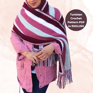 Crochet Pattern, Crochet Shawl Pattern, Rectangle Shawl Pattern, Easy Crochet Shawl Pattern, Crochet Wrap Pattern