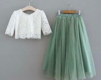 white bridesmaid top