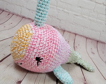 Rainbow Colored Narwhal Stuffed Animal