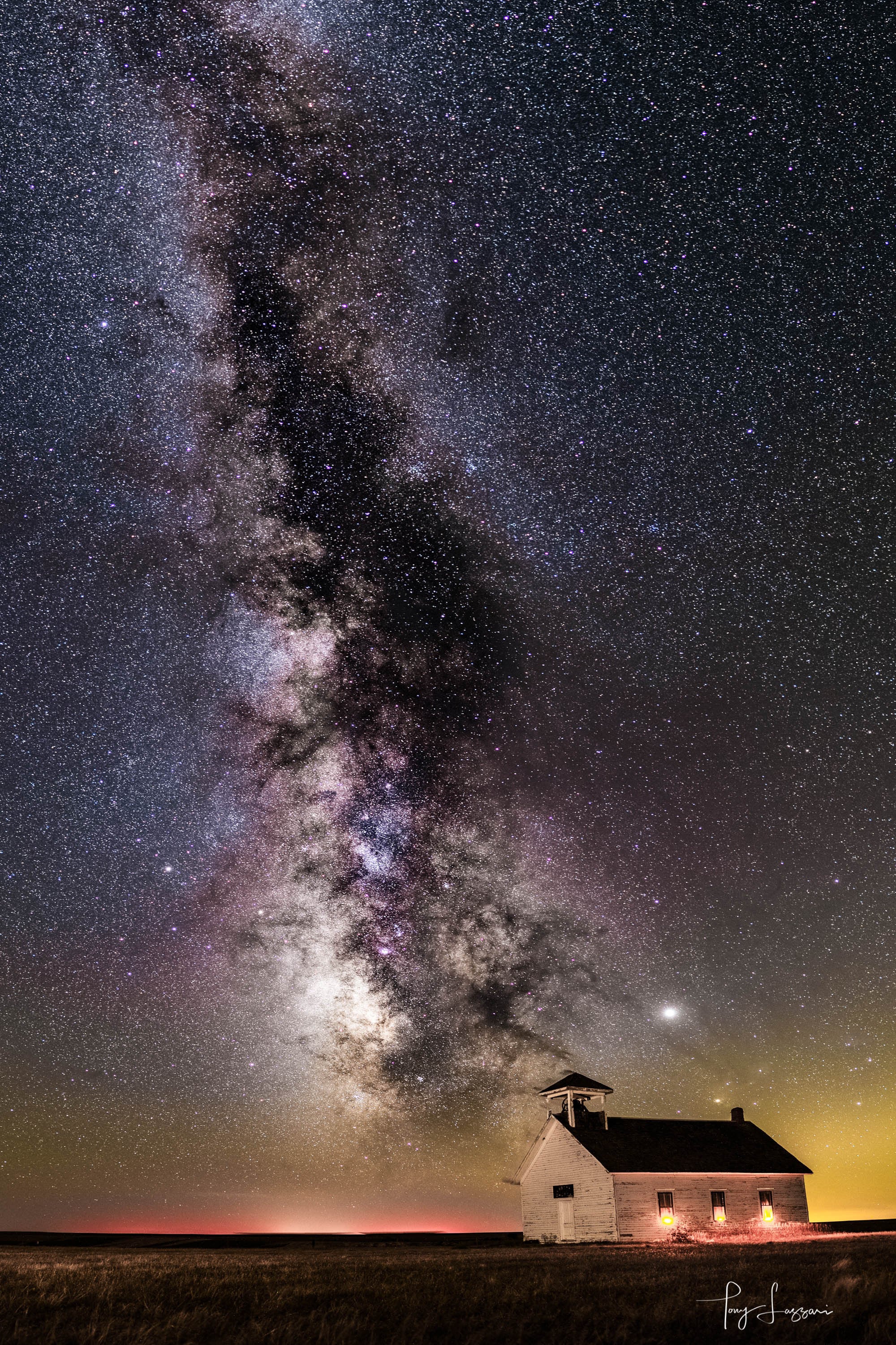 milky way tonight the church