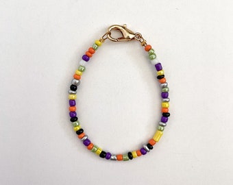 Beaded bracelet | baby bracelet | toddler bracelet | Halloween bracelet | gold filled | customized bracelet | handmade | womens bracelet