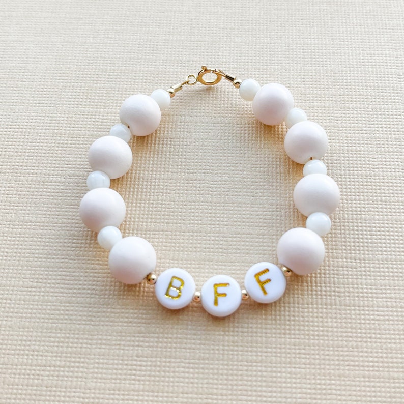 Personalized name bracelet customized bracelet gold filled jewelry beaded bracelet baby bracelet womens bracelet bff bracelet image 3