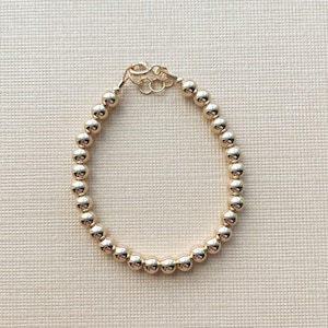 Beaded bracelet | baby bracelet | women’s  bracelet | gold bead bracelet | gold bracelet | customized bracelet | personalized | gold filled