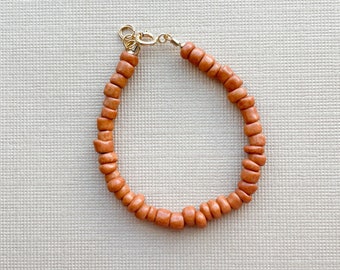 Beaded bracelet | baby bracelet | toddler bracelet | brown bracelet | womens bracelet | customized bracelet | gold filled | seed bead | fall