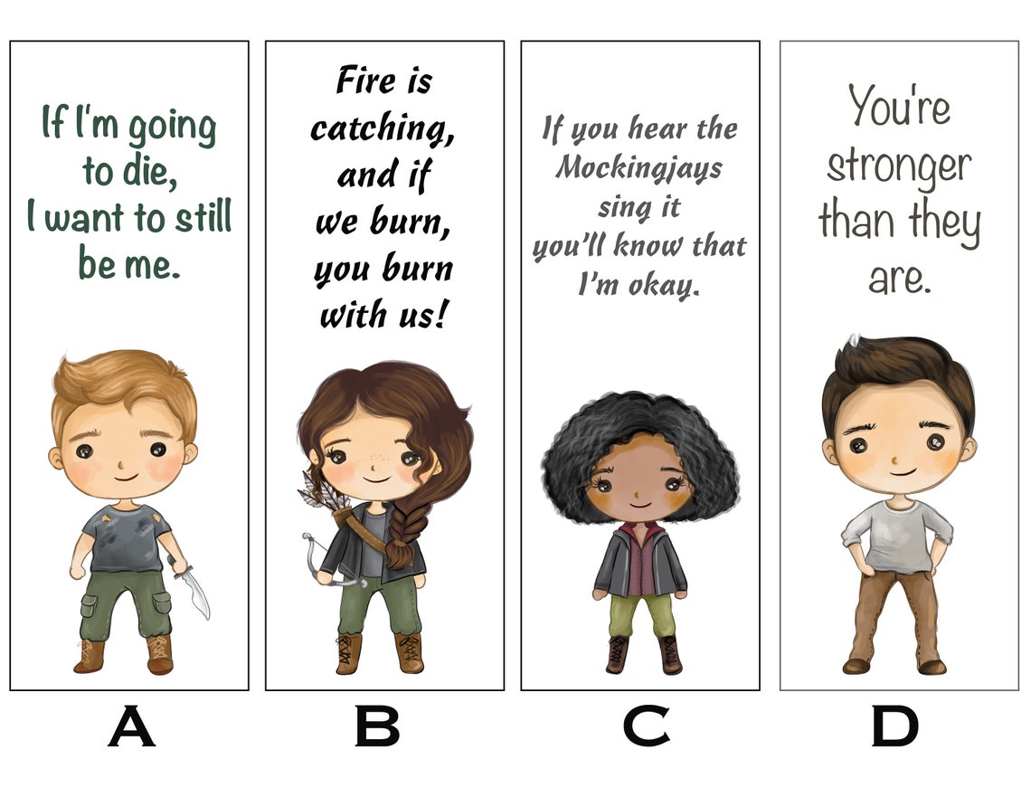 Hunger Games Bookmarks | Etsy