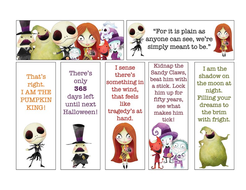nightmare-bookmarks-etsy