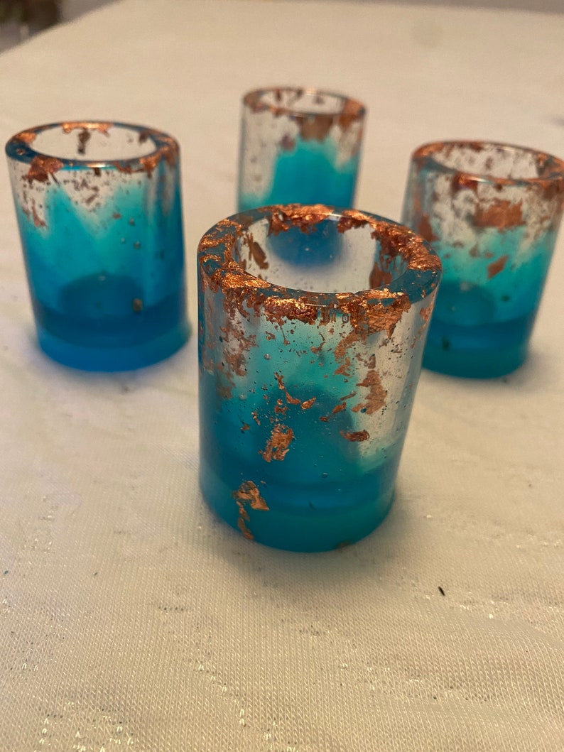 Resin Art Shot Glasses Etsy