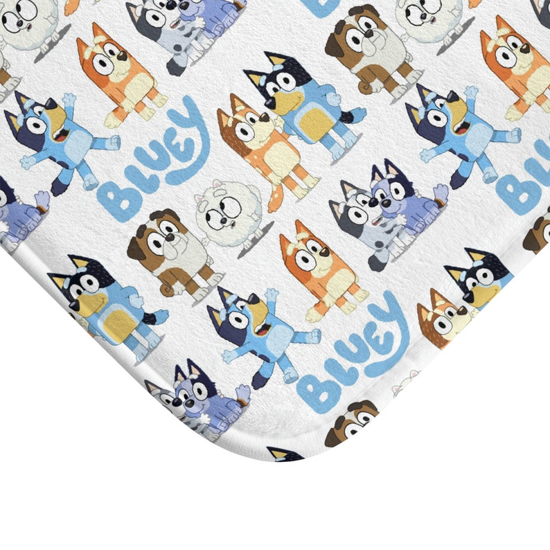 Bluey Bath Mat Bluey Bathroom Bluey Friends Bluey Family Etsy Singapore