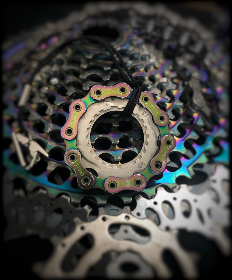 DL Keyring With Cassette Cog and Bicycle Chain - Etsy Canada