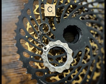 C Keychain Cassette Cog with Bell Chain