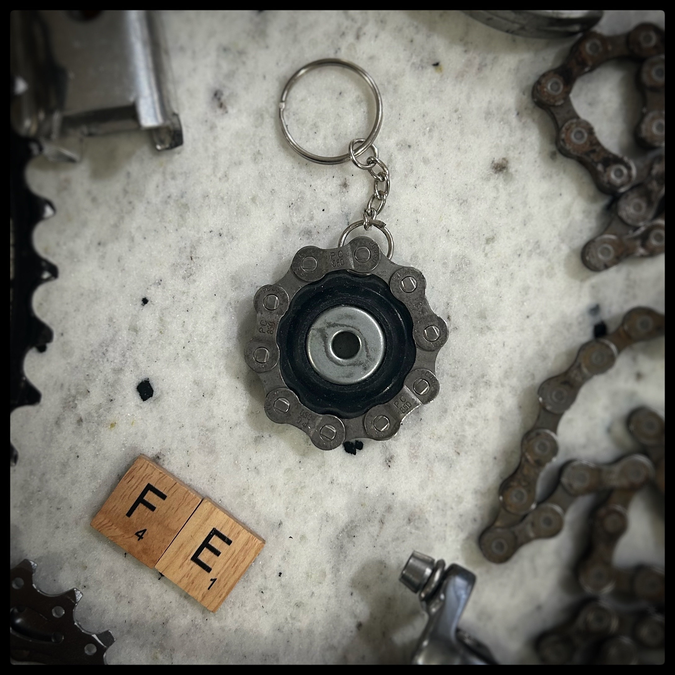 Roue jockey porte-clés FE avec chaîne SRAM