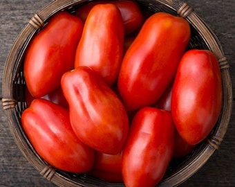 San Marzano Tomato Seeds - Italian Paste tomato, Roma tomatoes, Red tomatoes, Heirloom tomatoes, Marzano tomato, Paste tomato, San Marzano