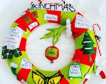 GrinchMass Christmas Wreath