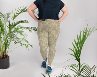 Dragonscale Leggings (Plus Size) - Alabaster