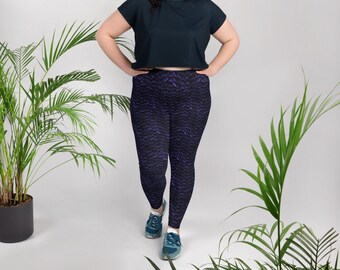 Dragonscale Leggings (Plus Size) - Charoite