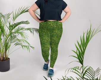 Dragonscale Leggings (Plus Size) - Serpentine