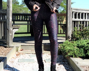 Dragonscale Leggings - Bloodstone
