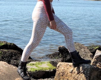 Dragonscale Leggings - Alabaster