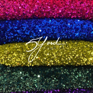 1 Yard Best Selling Sequins on Stretch Velvet Fabric