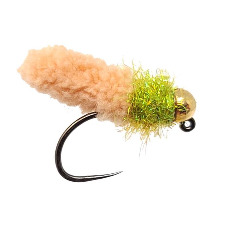 Troutflies UK Mop Flies - 6 Pack Size 10, White GH Fritz Collar - Wotsit Fly For Trout, Carp, Pike