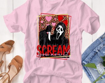 Scream Horror Valentines Day T-Shirt | Conversation Hearts Tee