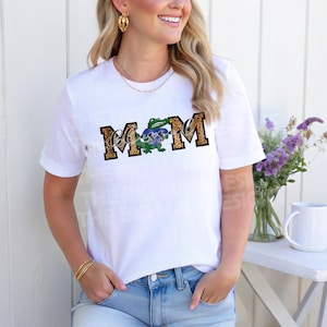 Blessed Gator Mom Shirt | DTF Pressed on Softstyle Cotton | Gator Spirit Shirt | Dickinson Gators | Mother&#39;s Day Gift