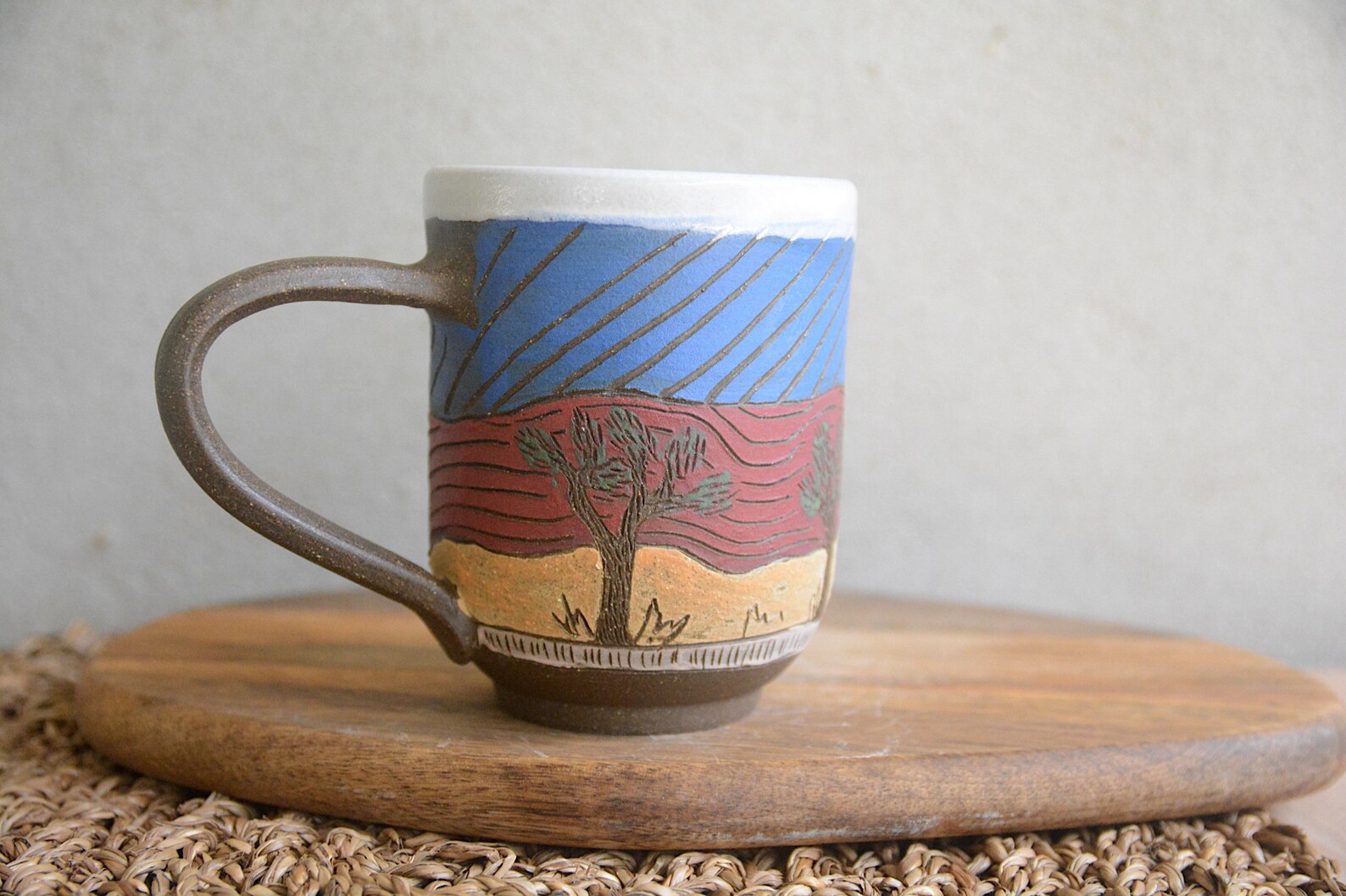 Joshua Tree Coffee Mug/ Handmade Ceramic Mug With Joshua Tree Etsy