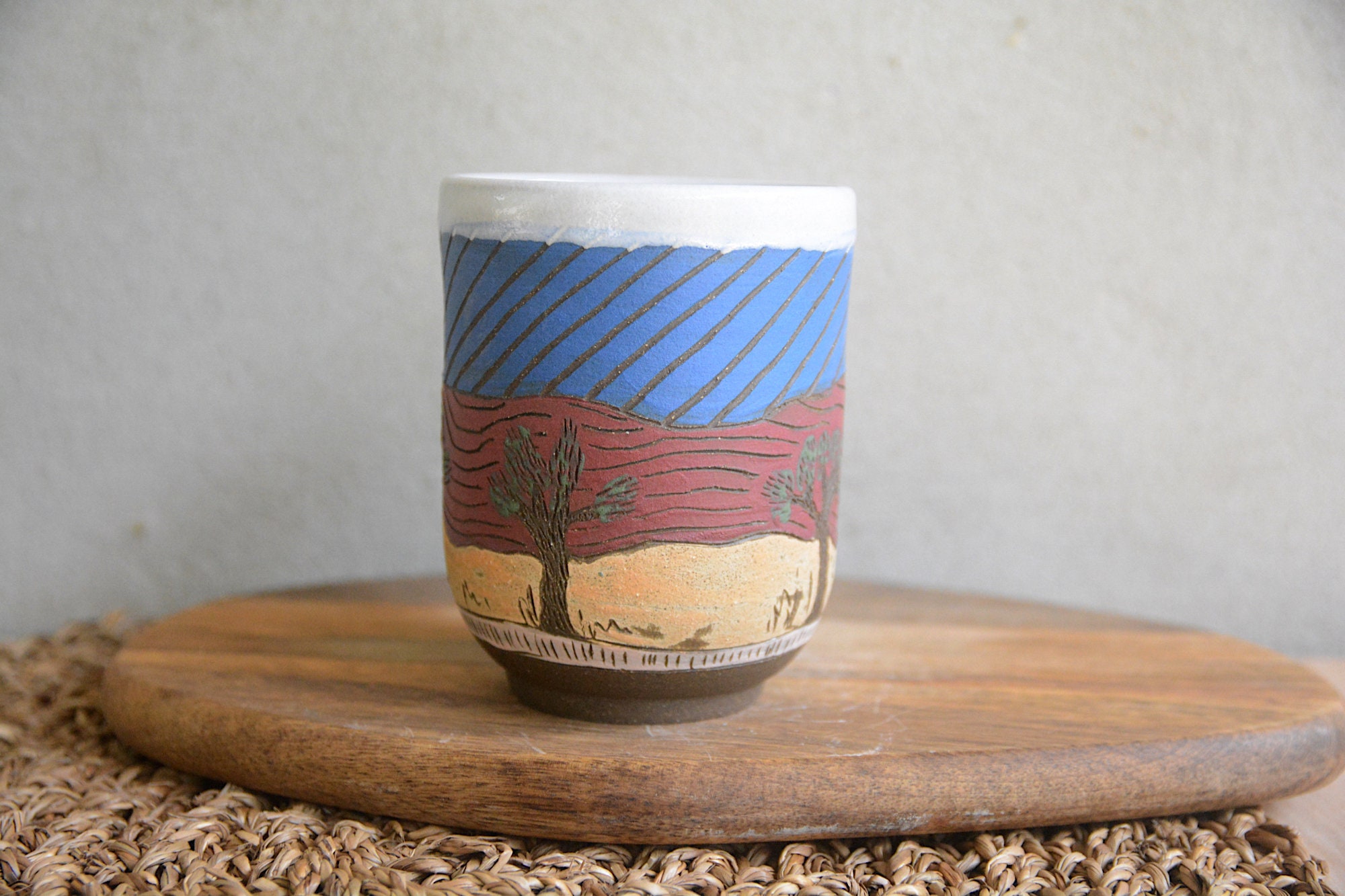Joshua Tree Coffee Mug/ Handmade Ceramic Mug With Joshua Tree Etsy