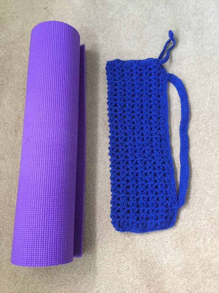 Crochet yoga mat bag easy to store easy to carry yoga mat Etsy