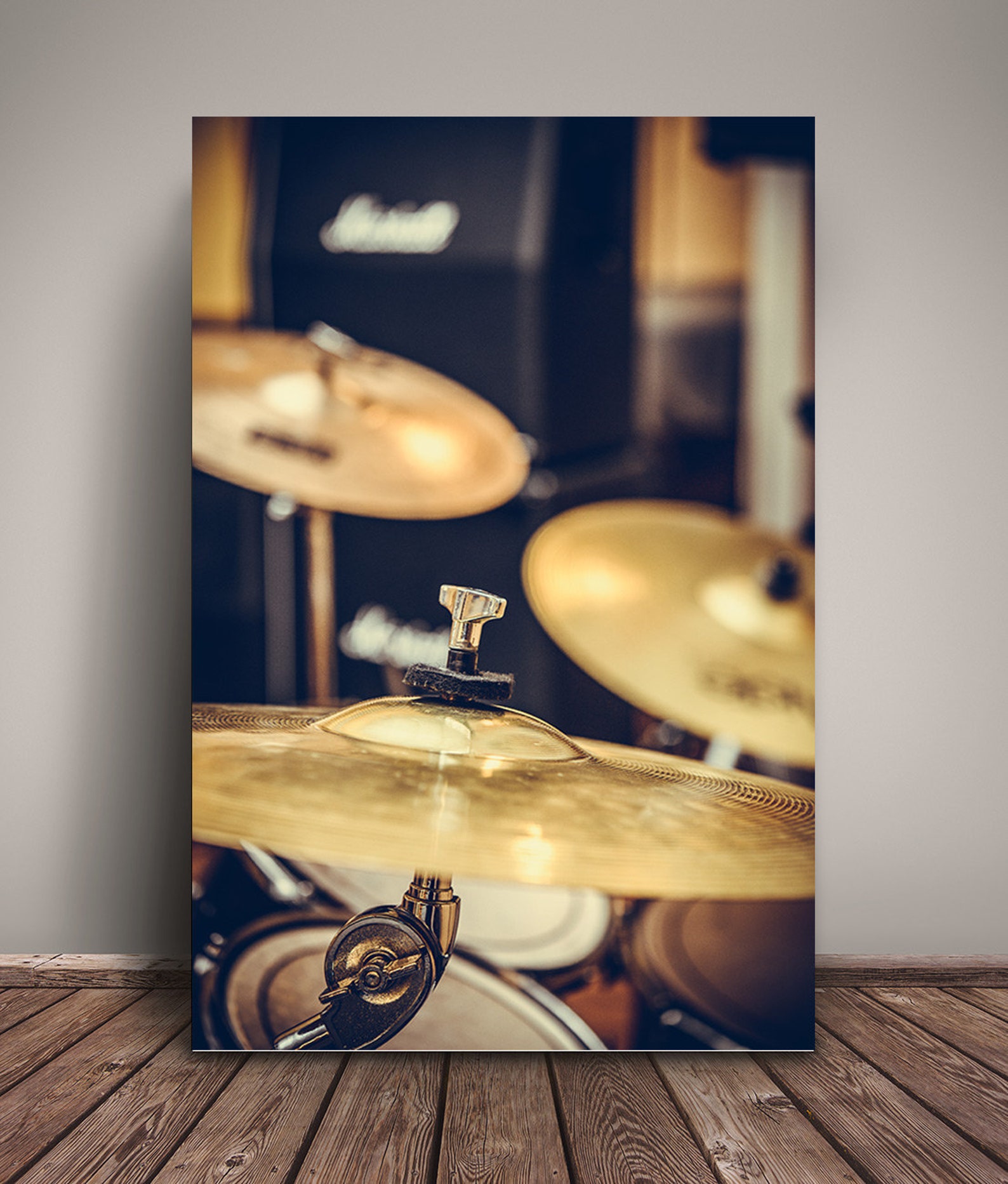 Drum music photo poster wall art decor cymbal photography Etsy
