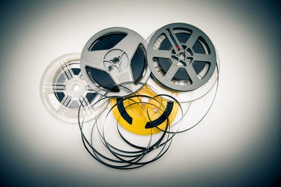 Movie Lover Wall Decor Film Reel Printable Poster Vintage Etsy