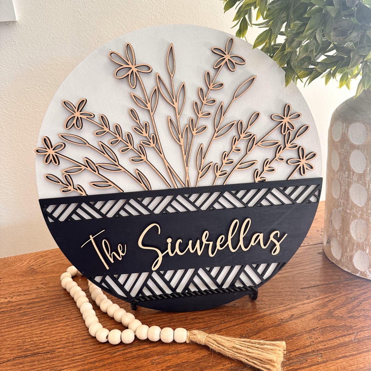 Wooden Door Sign