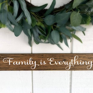 Family is Everything Sign, Family Wall Art, Rustic Decor, Home Decor, Family Wood Sign, Family Is Sign, Farmhouse Sign