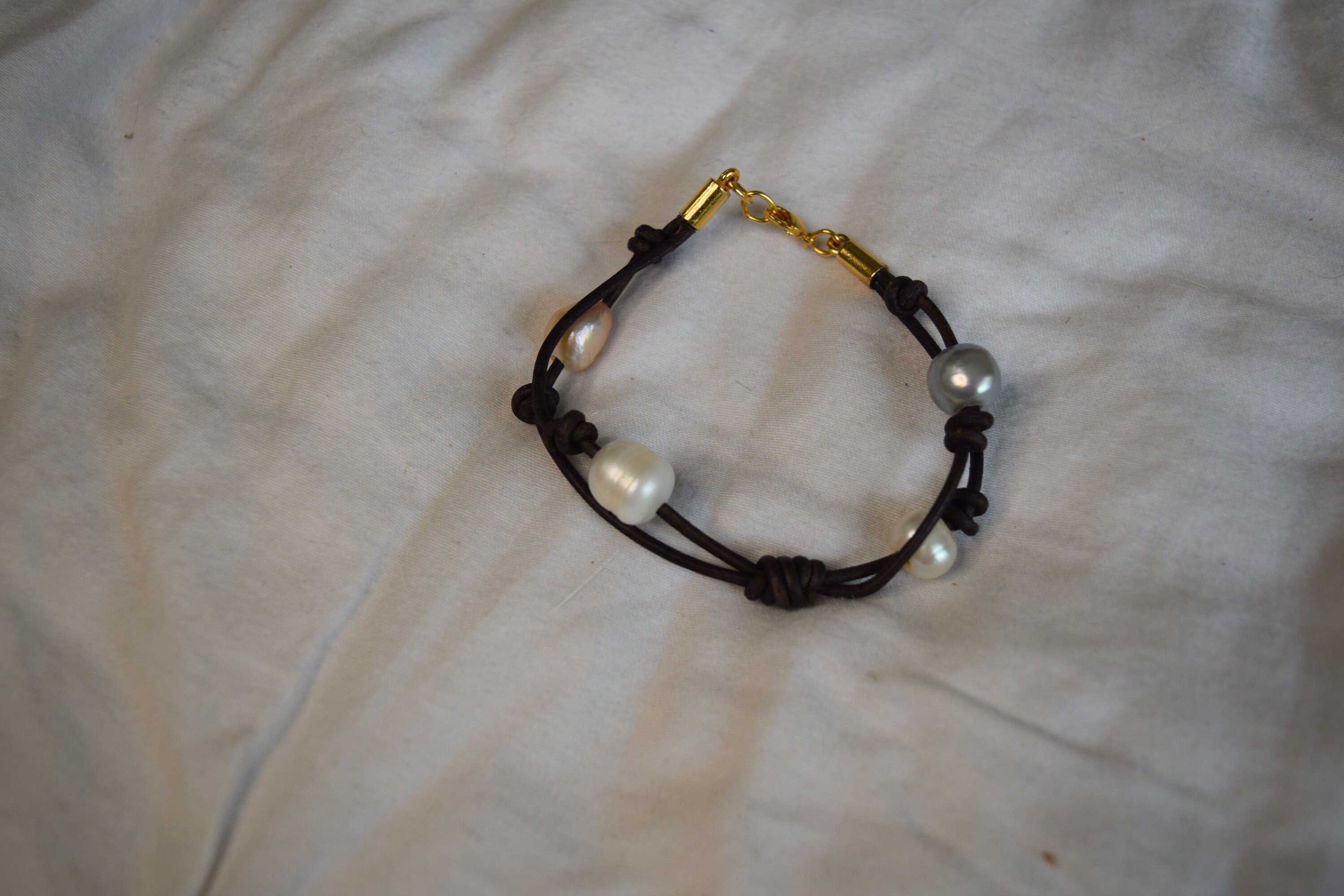 Pearl Double Strand Bracelet - Etsy