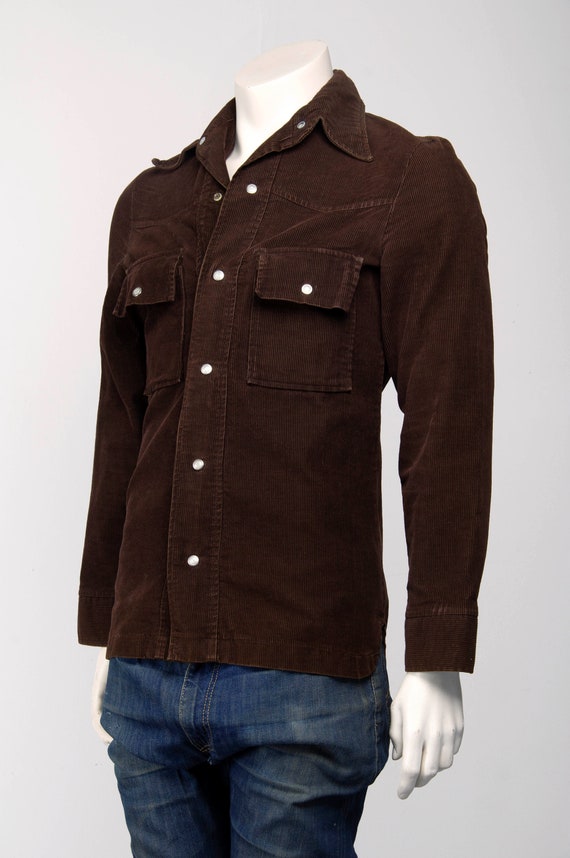 Vintage corduroy western shirt - image 1