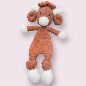 Handmade Crochet Highland Cow Snuggler